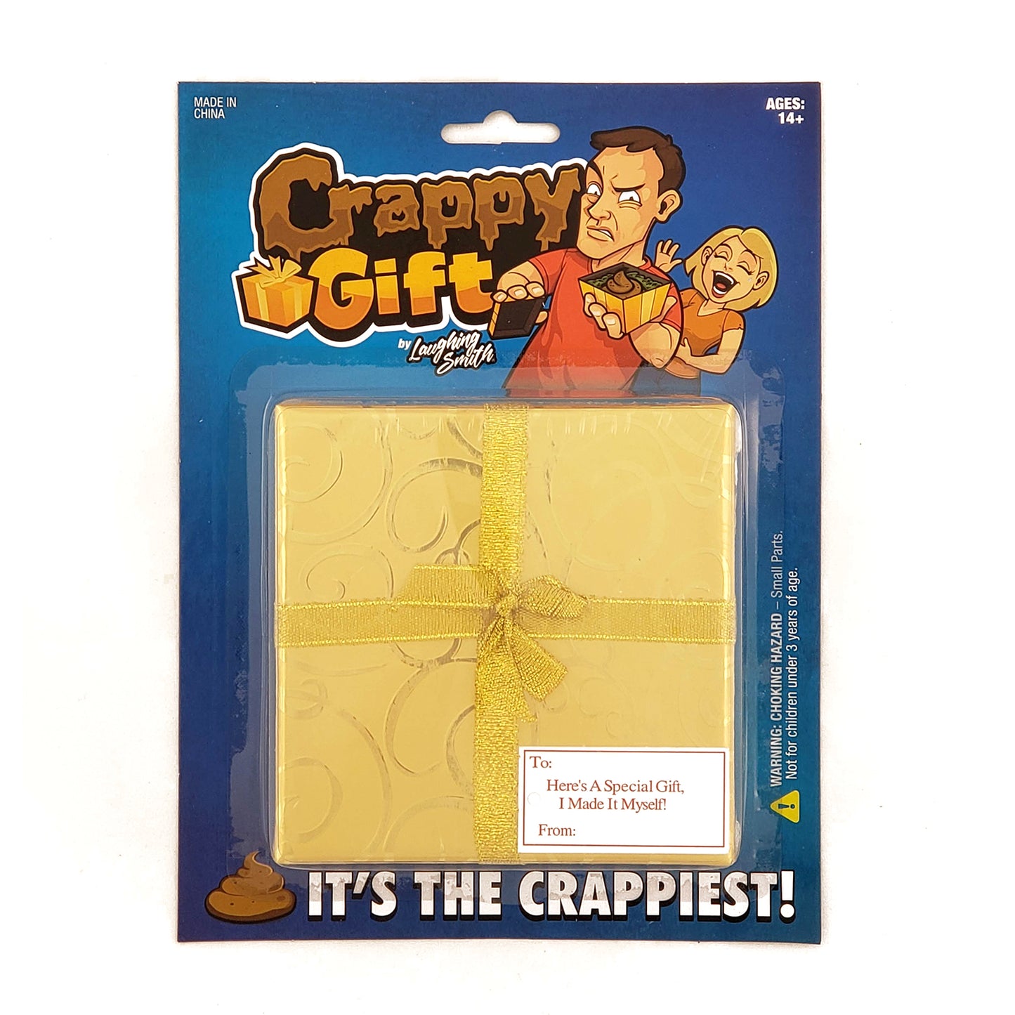 Crappy Gift - Fake Poo Toy Prank in a Gift Box - Fun Gag Poop Gift for Kids and Adults