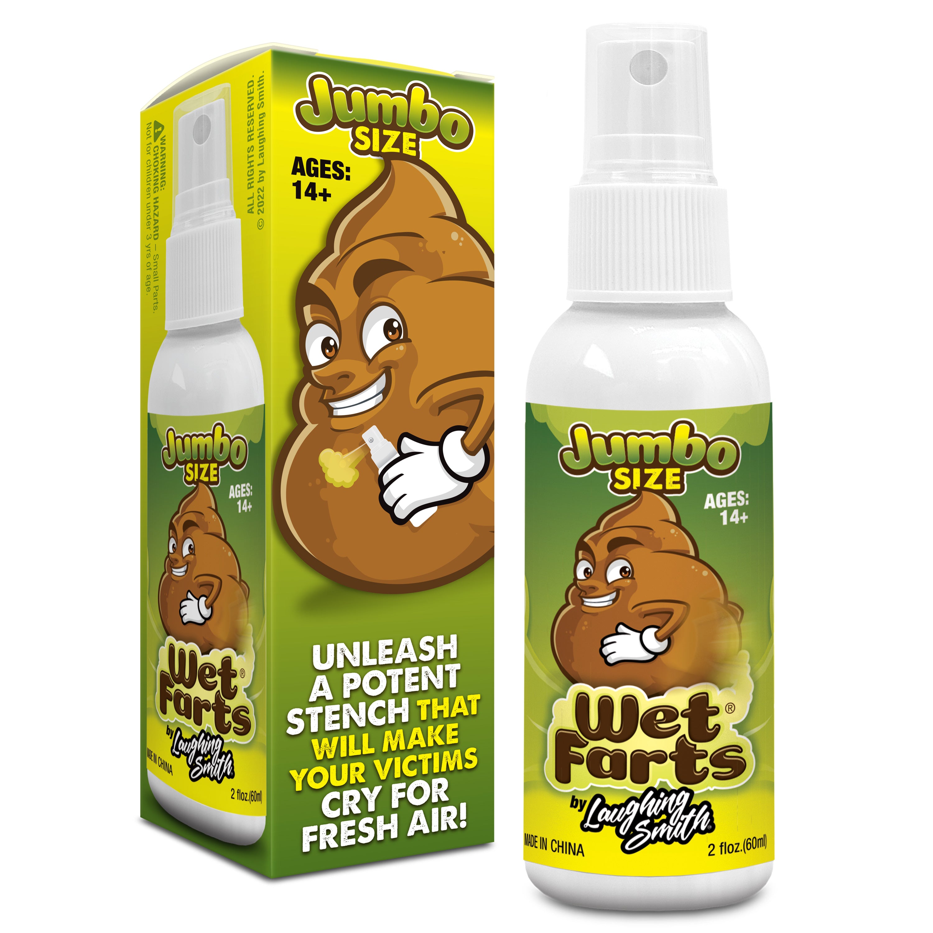 WET FARTS (Jumbo - 60ml) - Potent Fart Spray – Laughing Smith