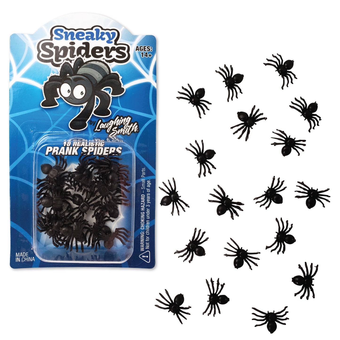 18 x Fake Plastic Spiders