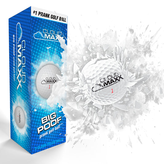 Laughing Smith Prank Golf Balls - Funny Exploding Golf Ball Trick - Gag Golfing Gifts for Men Women Kids - Fun Joke Novelty Golf Lovers Gift Cool Golf Accessories - Prankster Stuff for Adults - 3 Pack