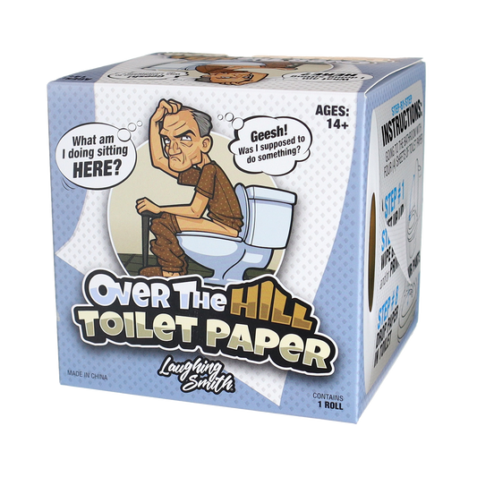 Over the Hill Toilet Paper - Funny Gag Gifts for Men & Old People