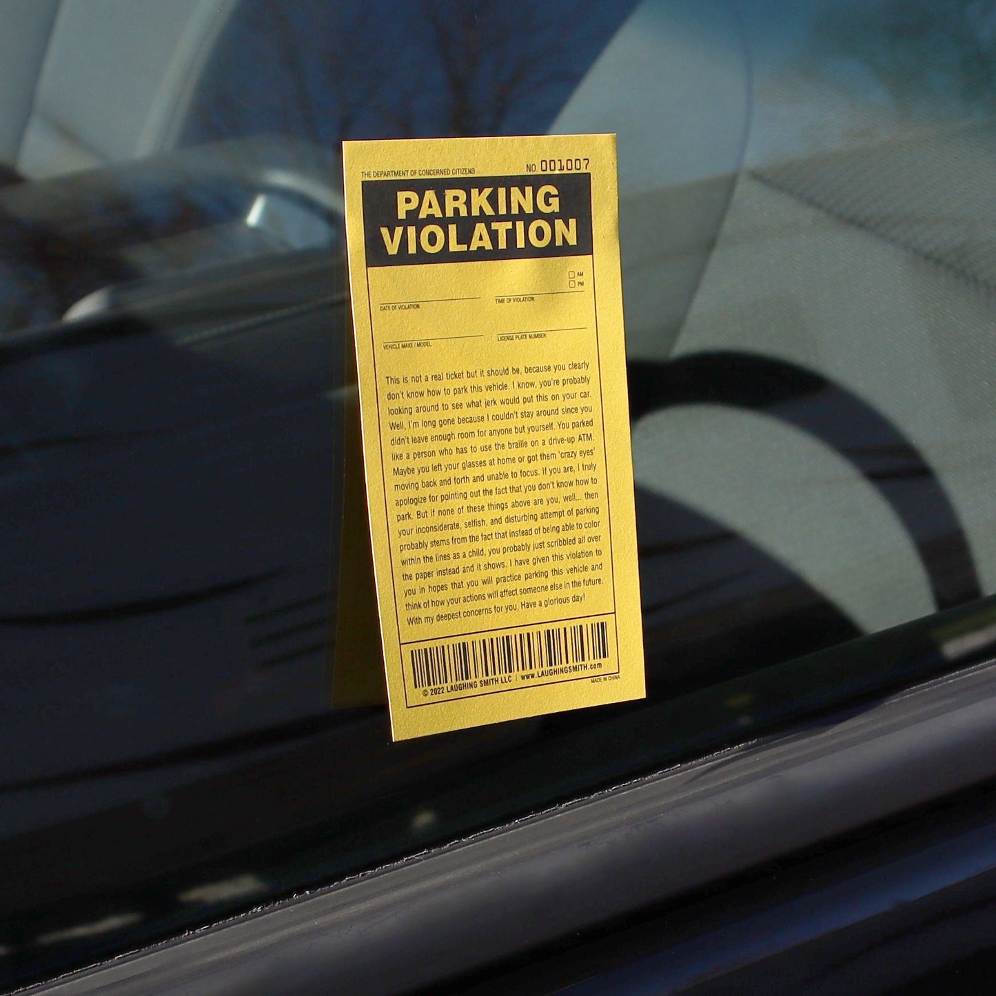 25 Funny Fake Parking Tickets