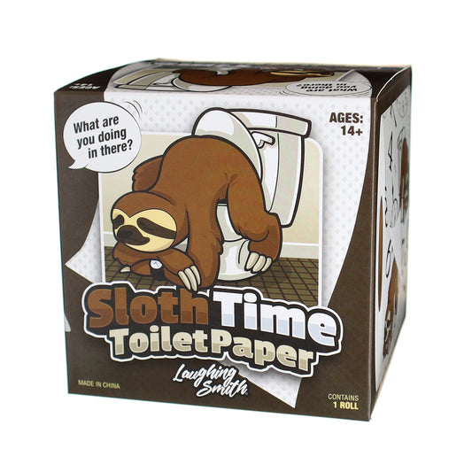 Sloth Time Funny Toilet Paper - Gag Gifts for Men, Women, Kids & Teens - Joke Novelty Toilet Roll