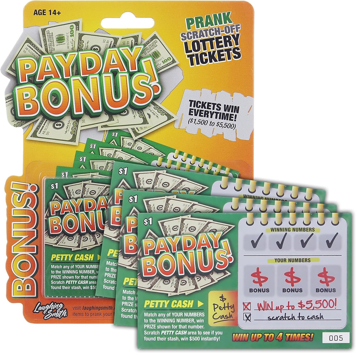 10 x Payday Bonus Prank Lottery Ticket