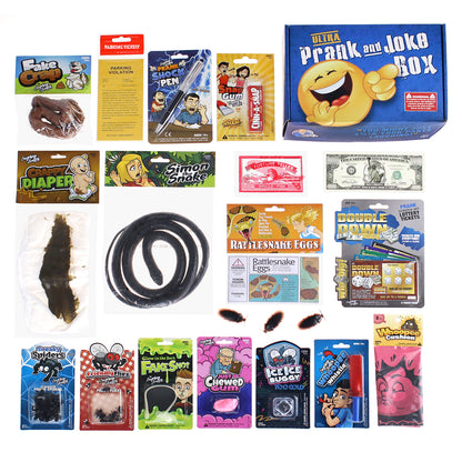 Laughing Smith Ultra Prank and Joke Box - 28 Funny Pranks with Over 80 Total Pieces