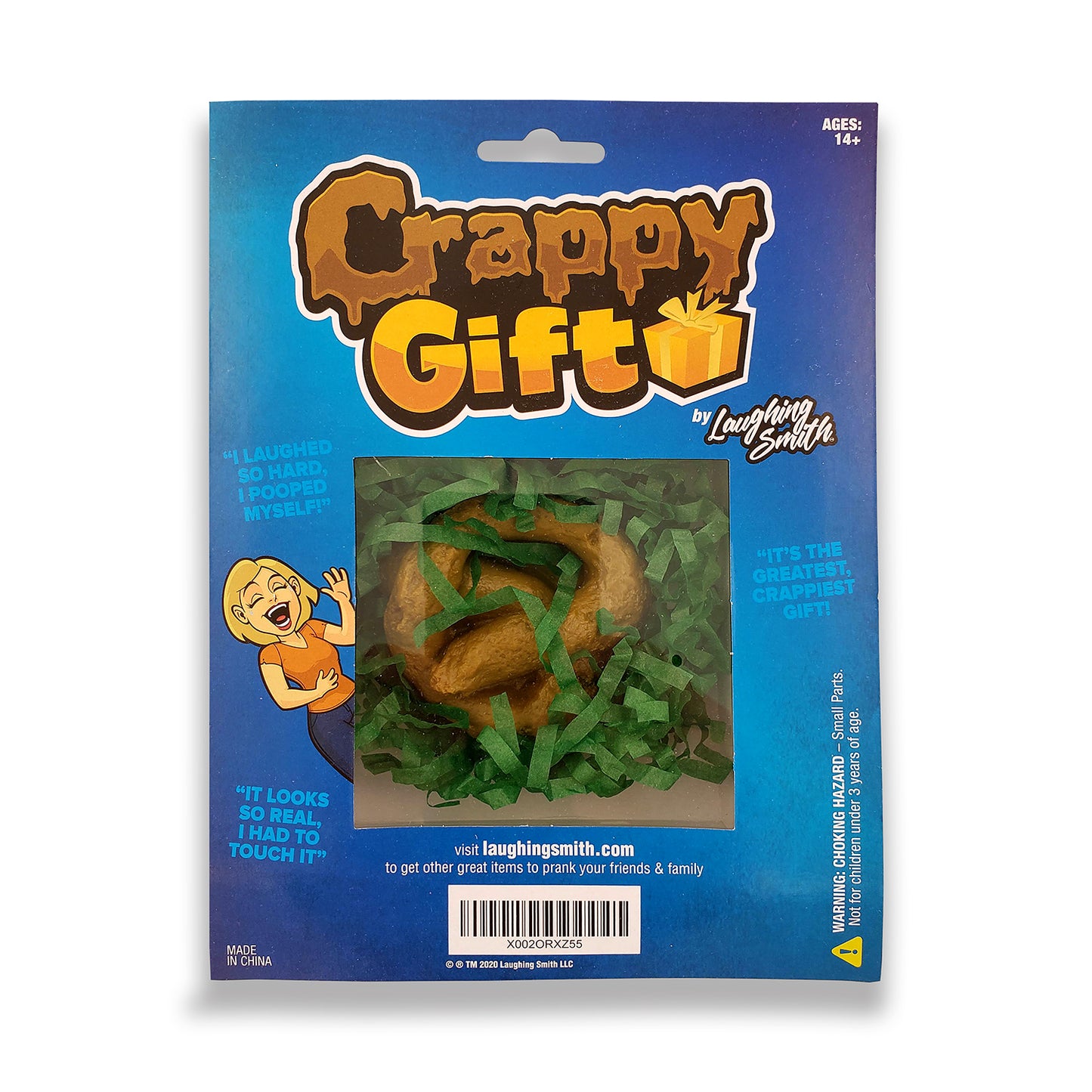 Crappy Gift - Fake Poo Toy Prank in a Gift Box - Fun Gag Poop Gift for Kids and Adults