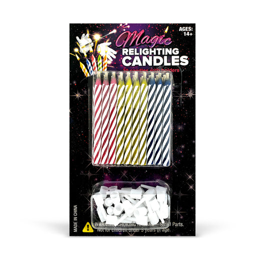 Magic Relighting Candles - (30 pk) - Trick Happy Birthday Party Decorations for Cakes