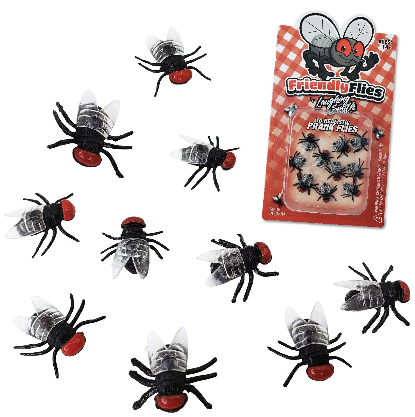 10 x Fake Flys - Realistic Little Plastic Flies