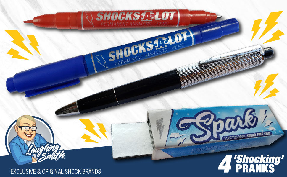 Laughing Smith Prank Shock Pack 1 Shock Pen - 2 Shock Markers - 1 Shock Gum
