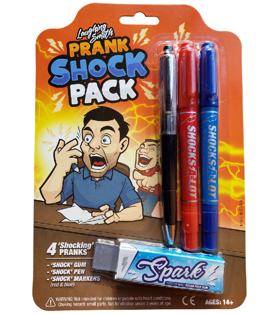 Laughing Smith Prank Shock Pack 1 Shock Pen - 2 Shock Markers - 1 Shock Gum