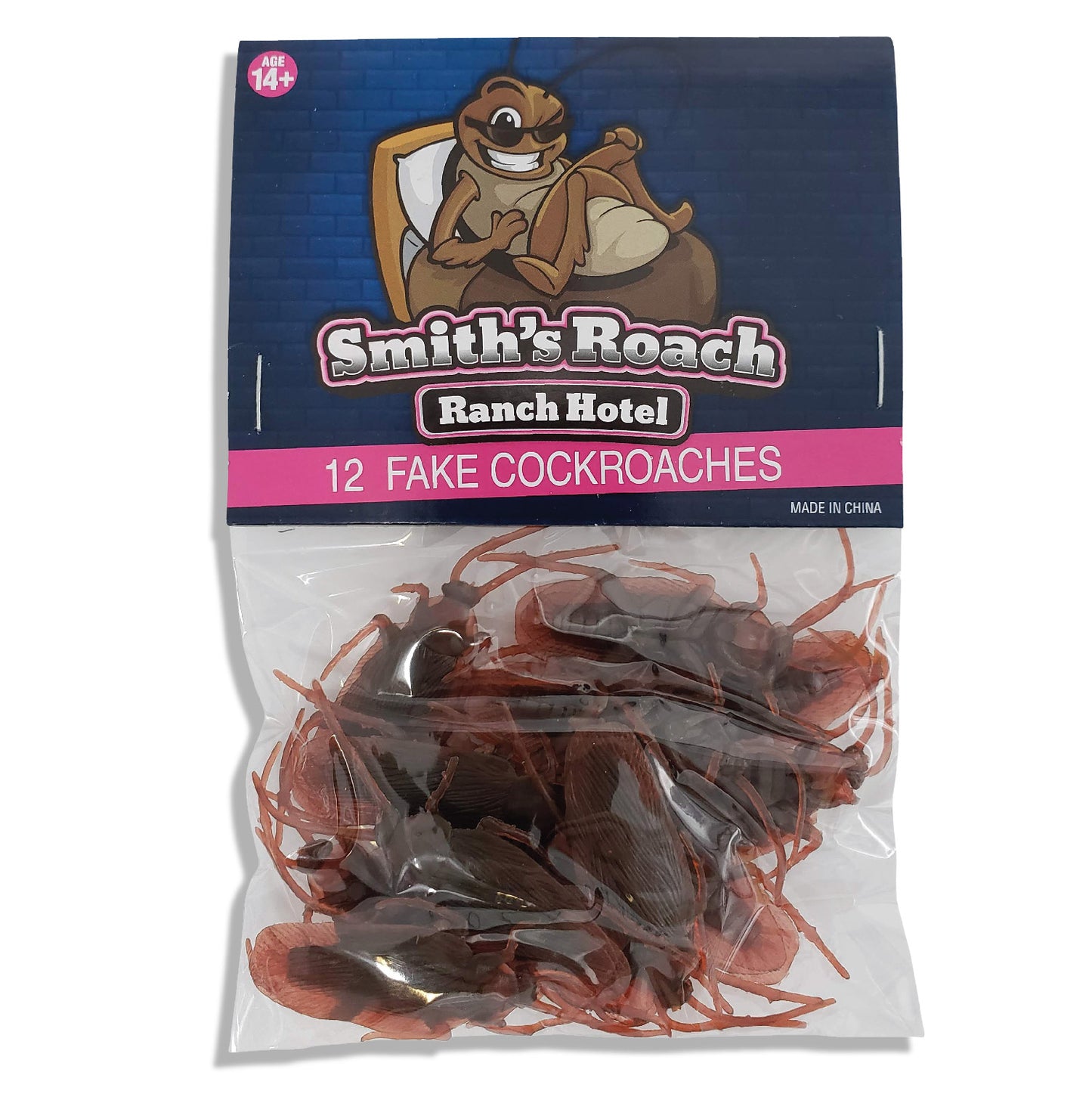 12 x Fake Roaches - Bag of Cockroaches That Look Real - Realistic Plastic Bugs